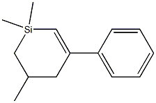 1,1,5-Trimethyl-3-phenyl-1-sila-2-cyclohexene Struktur