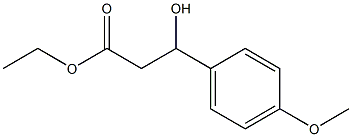 3-(4-Methoxyphenyl)-3-hydroxypropionic acid ethyl ester Struktur