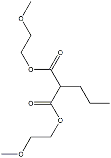 Butane-1,1-dicarboxylic acid bis(2-methoxyethyl) ester Struktur