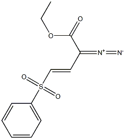 (3E)-2-Diazo-4-(phenylsulfonyl)-3-butenoic acid ethyl ester Struktur