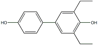 3,5-Diethyl-1,1'-biphenyl-4,4'-diol Struktur