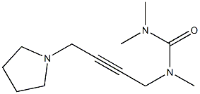 1,1,3-Trimethyl-3-[4-(1-pyrrolidinyl)-2-butynyl]urea Struktur