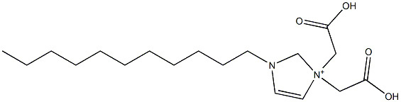 3,3-Bis(carboxymethyl)-1-undecyl-4-imidazoline-3-ium Struktur