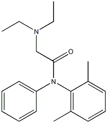 2-(Diethylamino)-N-(2,6-dimethylphenyl)acetanilide Struktur