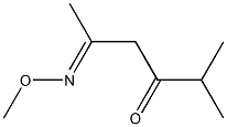 2-Methyl-5-(methoxyimino)-3-hexanone Struktur