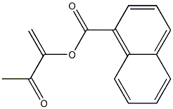 1-Naphthoic acid 1-methylene-2-oxopropyl ester Struktur