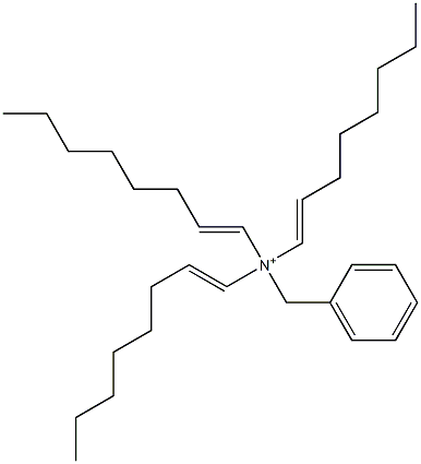 Tri(1-octenyl)benzylaminium Struktur