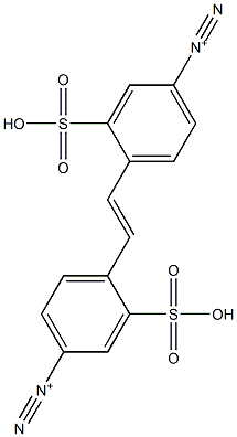 4,4'-(1,2-Ethenediyl)bis(3-sulfobenzenediazonium) Struktur