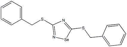 3,5-Bis(benzylthio)-1,2,4-selenadiazole Struktur