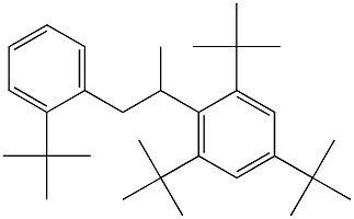 2-(2,4,6-Tri-tert-butylphenyl)-1-(2-tert-butylphenyl)propane Struktur