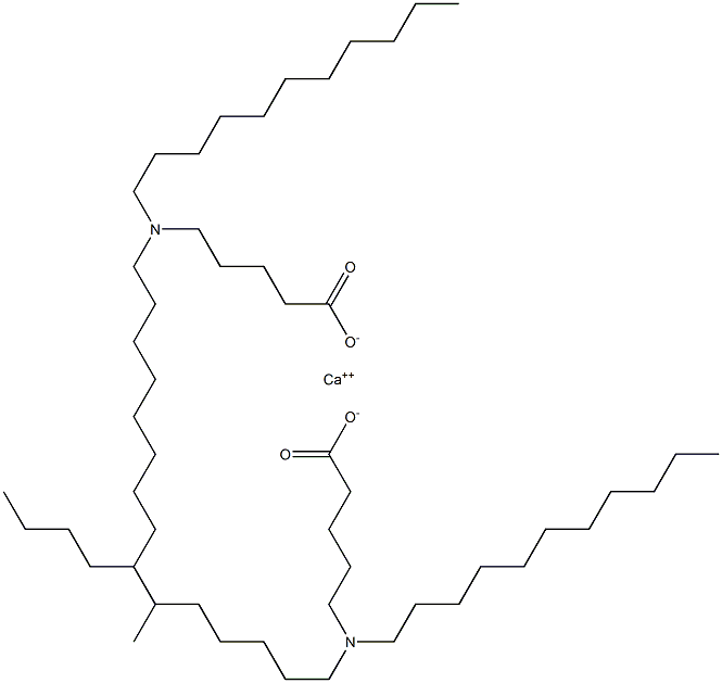 Bis[5-(diundecylamino)valeric acid]calcium salt Struktur