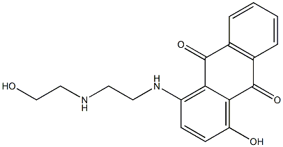 1-Hydroxy-4-[2-(2-hydroxyethylamino)ethylamino]anthraquinone Struktur