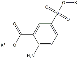 2-Amino-5-(potassiosulfo)benzoic acid potassium salt Struktur