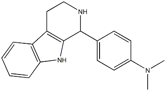 1-[4-(Dimethylamino)phenyl]-2,3,4,9-tetrahydro-1H-pyrido[3,4-b]indole Struktur