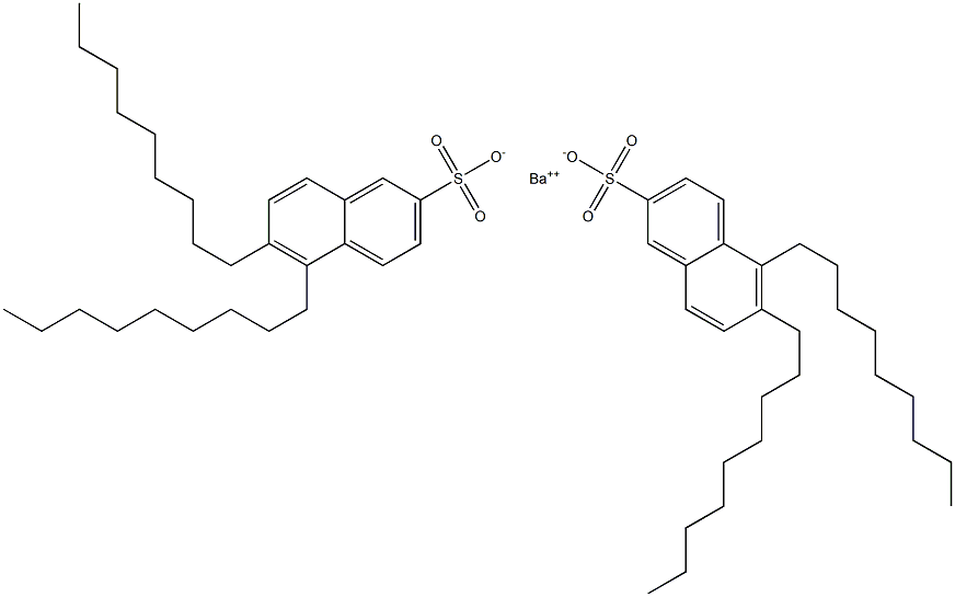 Bis(5,6-dinonyl-2-naphthalenesulfonic acid)barium salt Struktur