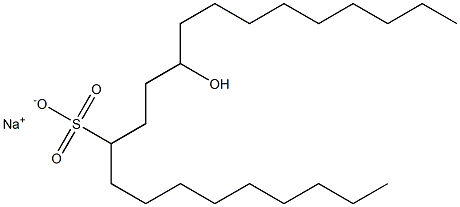 13-Hydroxydocosane-10-sulfonic acid sodium salt Struktur