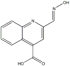 2-Hydroxyiminomethyl-4-quinolinecarboxylic acid Struktur