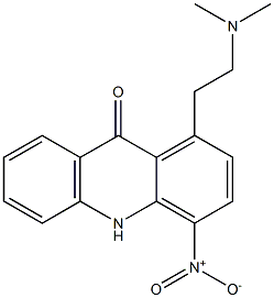 1-(2-Dimethylaminoethyl)-4-nitroacridin-9(10H)-one Struktur