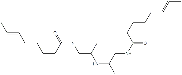 N,N'-[Iminobis(2-methyl-2,1-ethanediyl)]bis(6-octenamide) Struktur