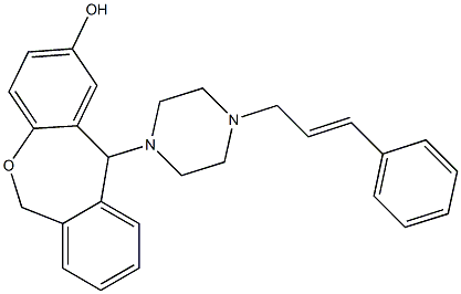 11-(4-Cinnamyl-1-piperazinyl)-6,11-dihydrodibenz[b,e]oxepin-2-ol Struktur