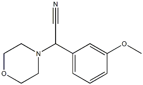 Morpholino(3-methoxyphenyl)acetonitrile Struktur