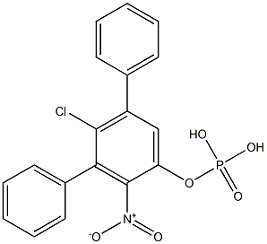 Phosphoric acid diphenyl(2-nitro-4-chlorophenyl) ester Struktur