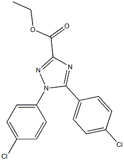 1,5-Bis(4-chlorophenyl)-1H-1,2,4-triazole-3-carboxylic acid ethyl ester Struktur