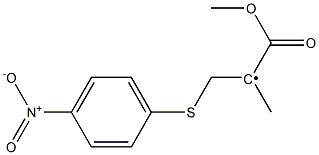 2-[(4-Nitrophenyl)thio]-1-methyl-1-(methoxycarbonyl)ethyl radical Structure