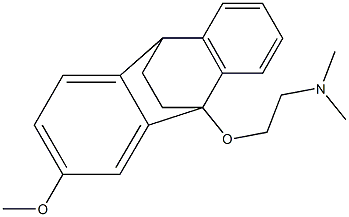 9-[2-(Dimethylamino)ethoxy]-2-methoxy-9,10-dihydro-9,10-ethanoanthracene Struktur