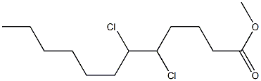 5,6-Dichlorolauric acid methyl ester Struktur