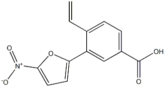 p-Vinyl-3-(5-nitro-2-furyl)benzoic acid Struktur