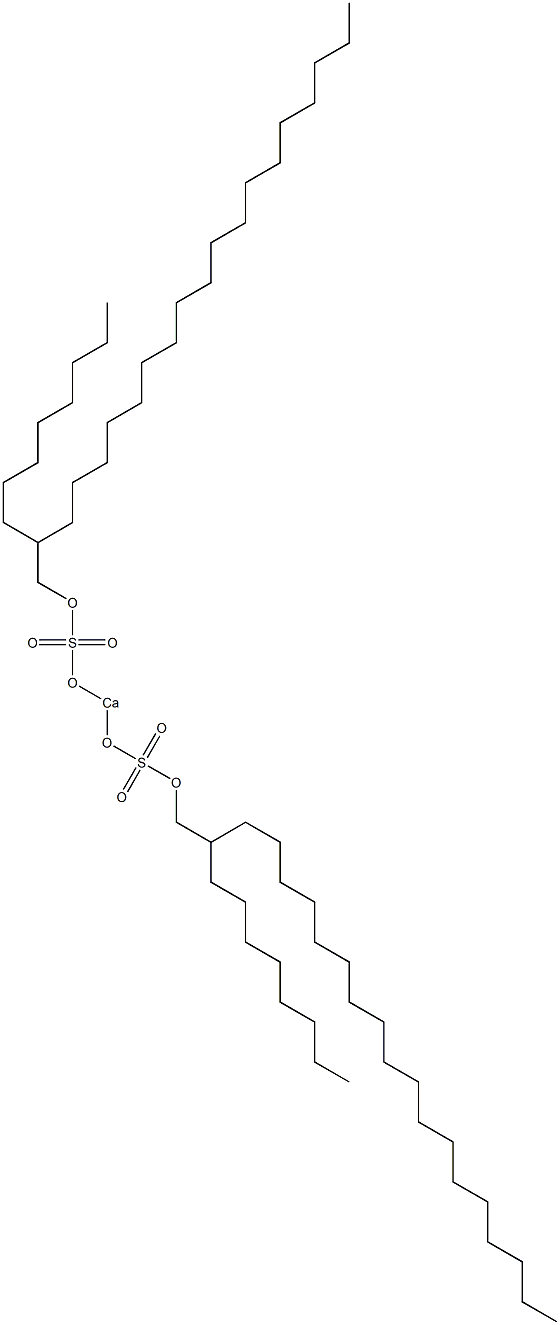 Bis(2-octylicosyloxysulfonyloxy)calcium Struktur