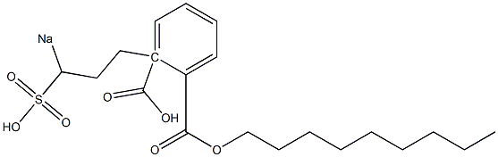 Phthalic acid 1-nonyl 2-(3-sodiosulfopropyl) ester Struktur