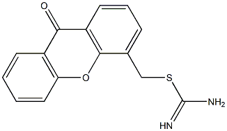 4-Amidinothiomethyl-9H-xanthen-9-one Struktur