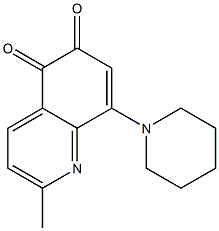 2-Methyl-8-(piperidin-1-yl)quinoline-5,6-dione Struktur