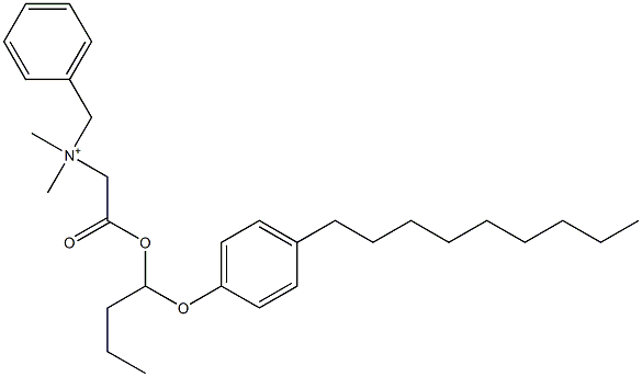 N,N-Dimethyl-N-benzyl-N-[[[1-(4-nonylphenyloxy)butyl]oxycarbonyl]methyl]aminium Struktur