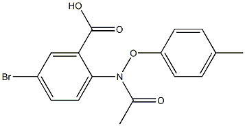 2-[[(4-Methylphenyl)oxy]acetylamino]-5-bromobenzoic acid Struktur