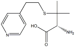 (R)-2-Amino-3-methyl-3-[[2-(4-pyridinyl)ethyl]thio]butanoic acid Struktur