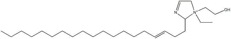 1-Ethyl-1-(2-hydroxyethyl)-2-(3-nonadecenyl)-3-imidazoline-1-ium Struktur