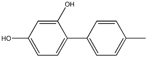 4-(4-Methylphenyl)benzene-1,3-diol Struktur