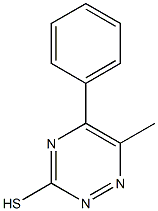 6-Methyl-5-phenyl-1,2,4-triazine-3-thiol Struktur