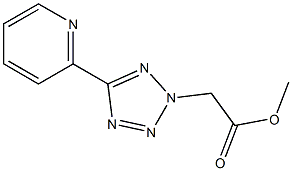 5-(2-Pyridyl)-2H-tetrazole-2-acetic acid methyl ester Struktur