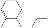 6-Butyl-1-methyl-1,3-cyclohexadiene Struktur