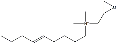 N,N-Dimethyl-N-(5-nonenyl)-2-oxiranemethanaminium Struktur