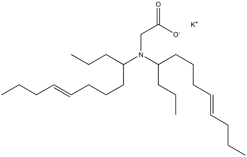 N,N-Di(8-dodecen-4-yl)aminoacetic acid potassium salt Struktur