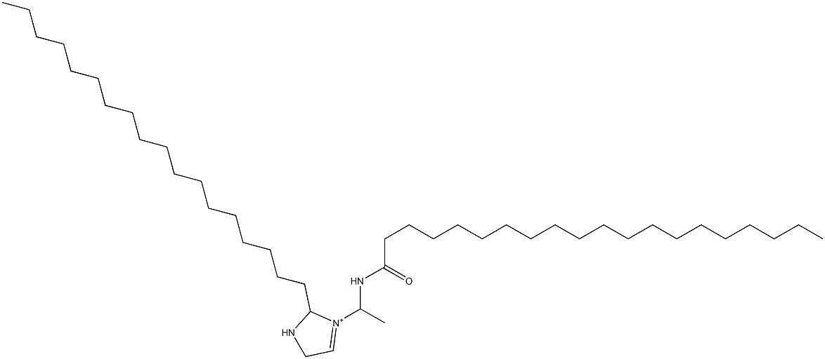 3-[1-(Icosanoylamino)ethyl]-2-octadecyl-3-imidazoline-3-ium Struktur