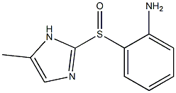 5-Methyl-2-[[2-[amino]phenyl]sulfinyl]-1H-imidazole Struktur