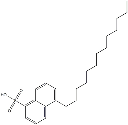 5-Tridecyl-1-naphthalenesulfonic acid Struktur