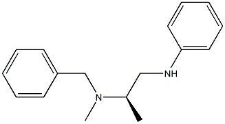 [2R,(+)]-N'-Benzyl-N'-methyl-N-phenyl-1,2-propanediamine Struktur