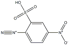 4-Nitro-2-sulfo-1-benzenediazonium Struktur